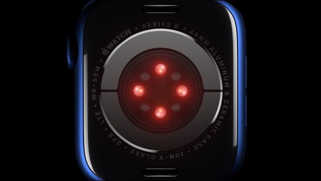 Blood oxygen sensor on Apple Watch Series 6