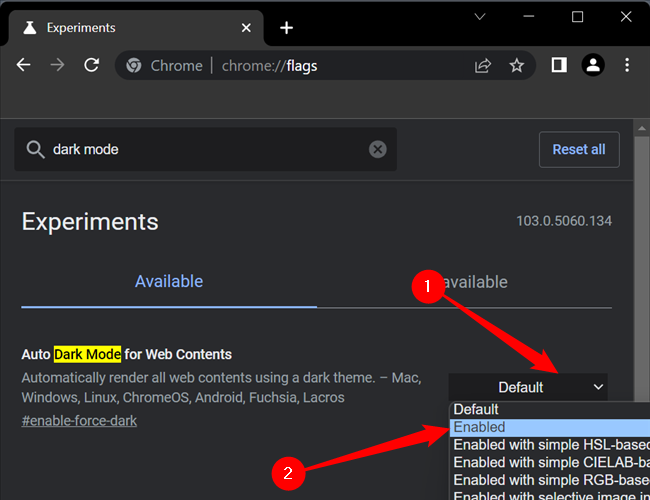 Нажмите выпадающее меню рядом с