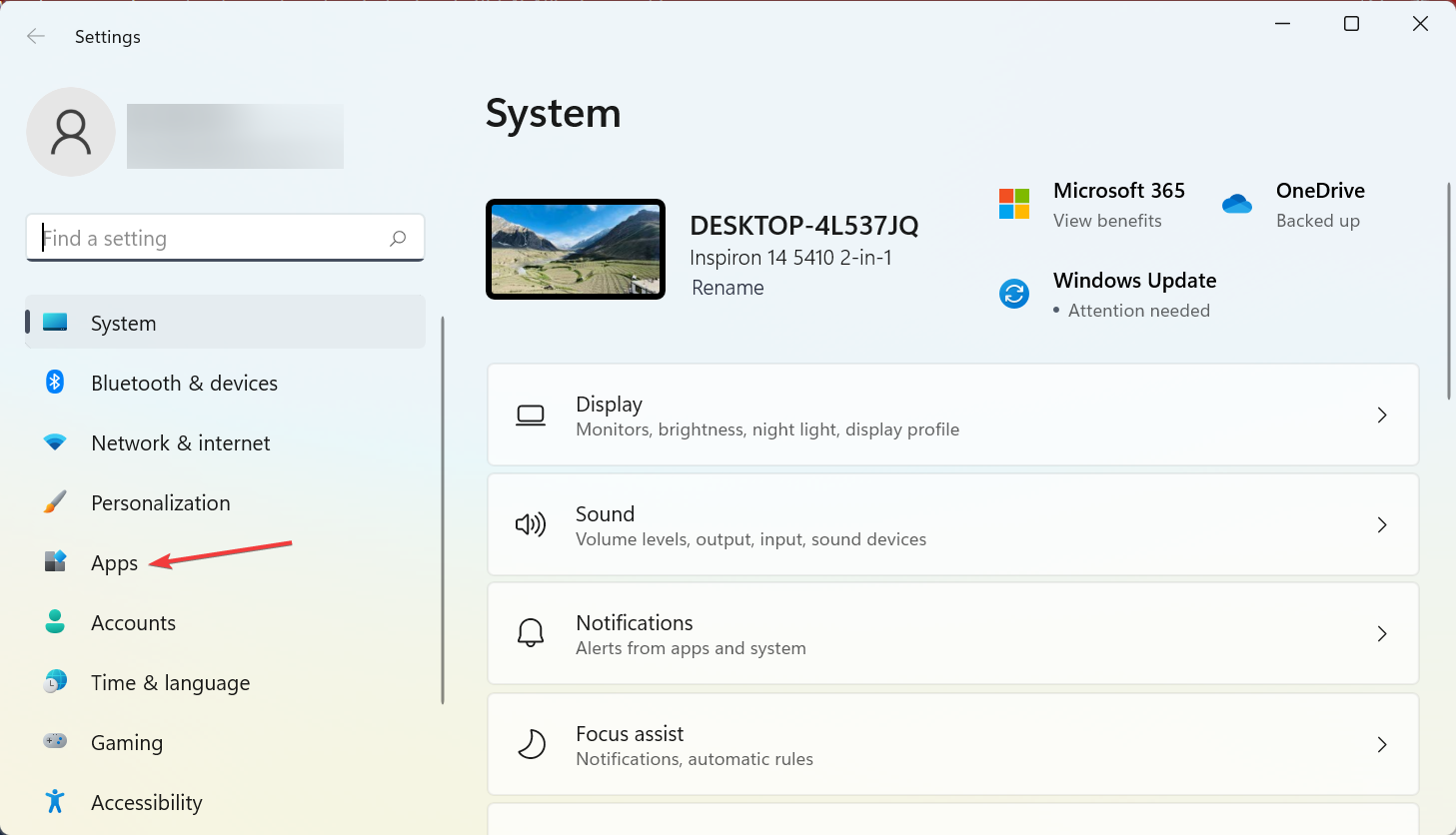 Раздел Приложения в Параметрах Windows