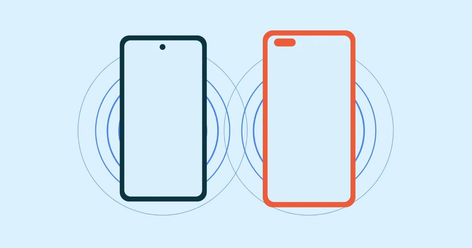 Экран Nearby Share на Android — пример интерфейса обмена