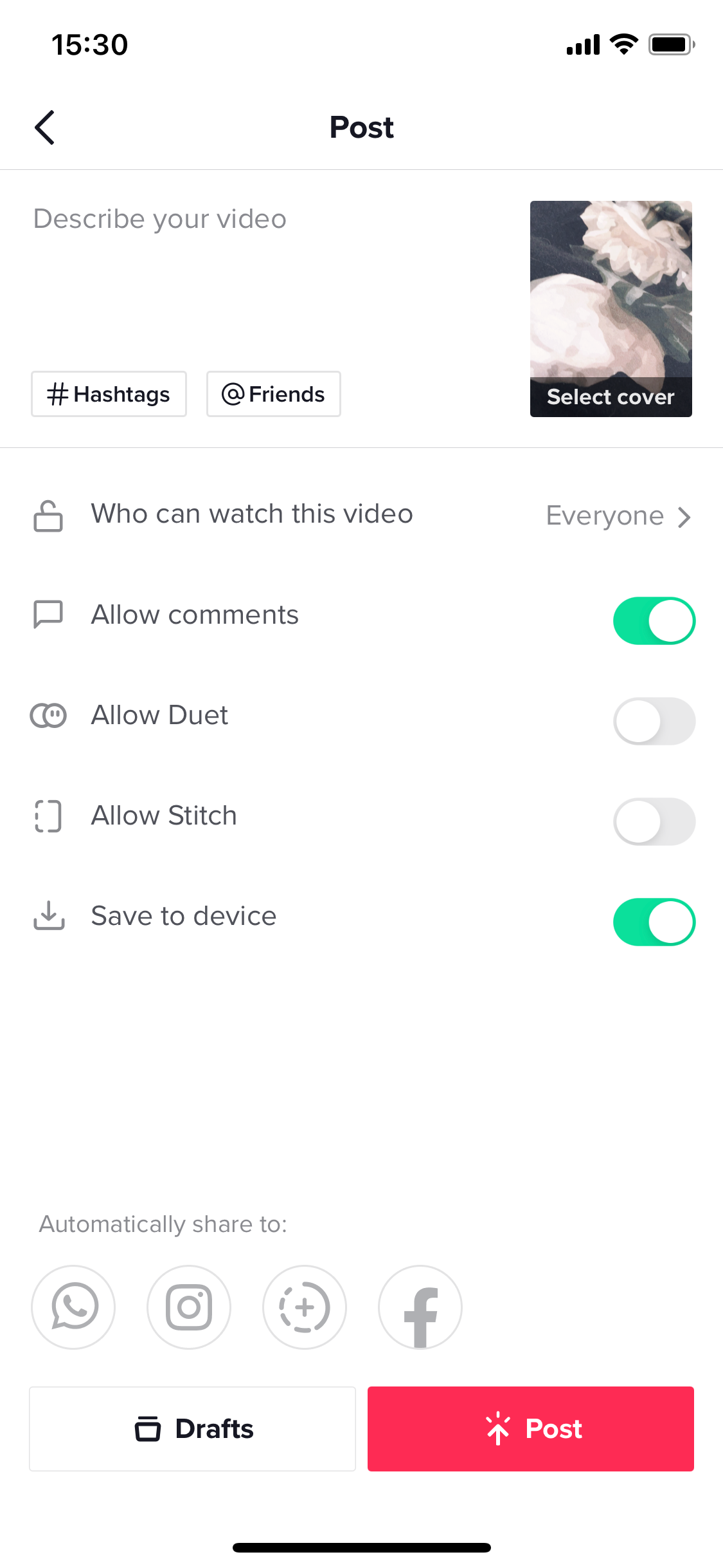 tiktok video description