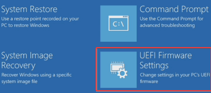 Параметры прошивки UEFI