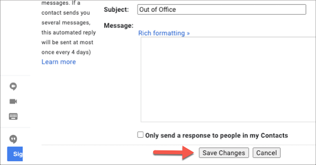 Сохраните новые настройки Gmail