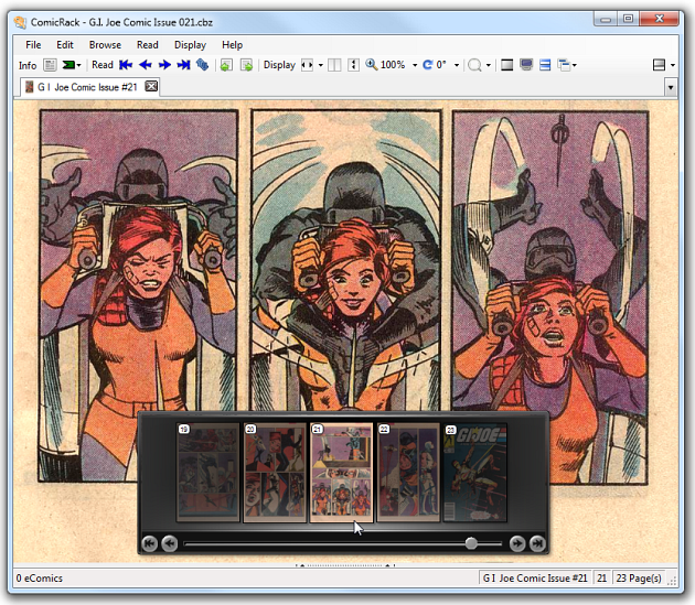 Переход по страницам в ComicRack