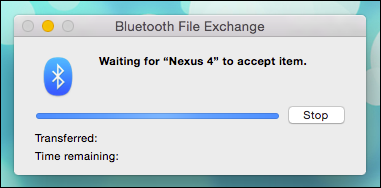 Запрос подтверждения приёма файла на Android