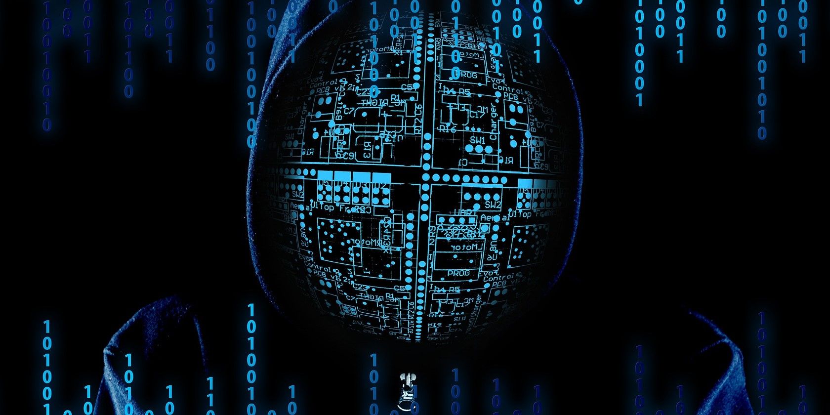 Хакер в худи рядом с ноутбуком — символ нарушения приватности