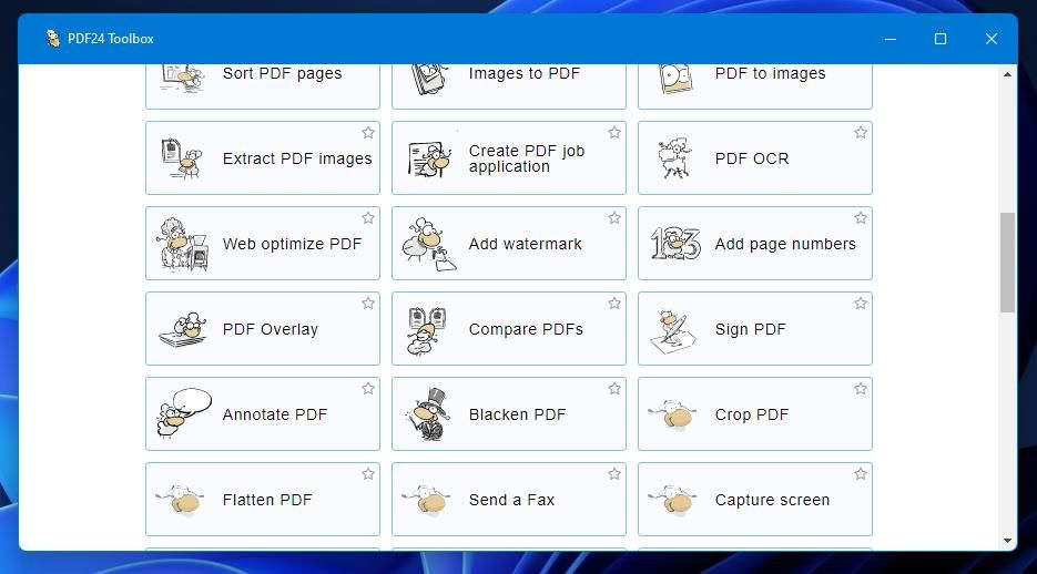 Навигация «Аннотировать PDF» в PDF24 Toolbox