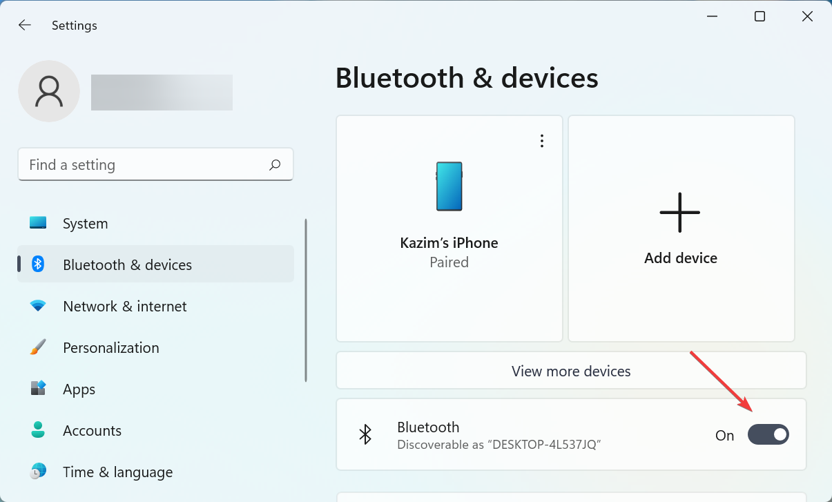 Включите Bluetooth