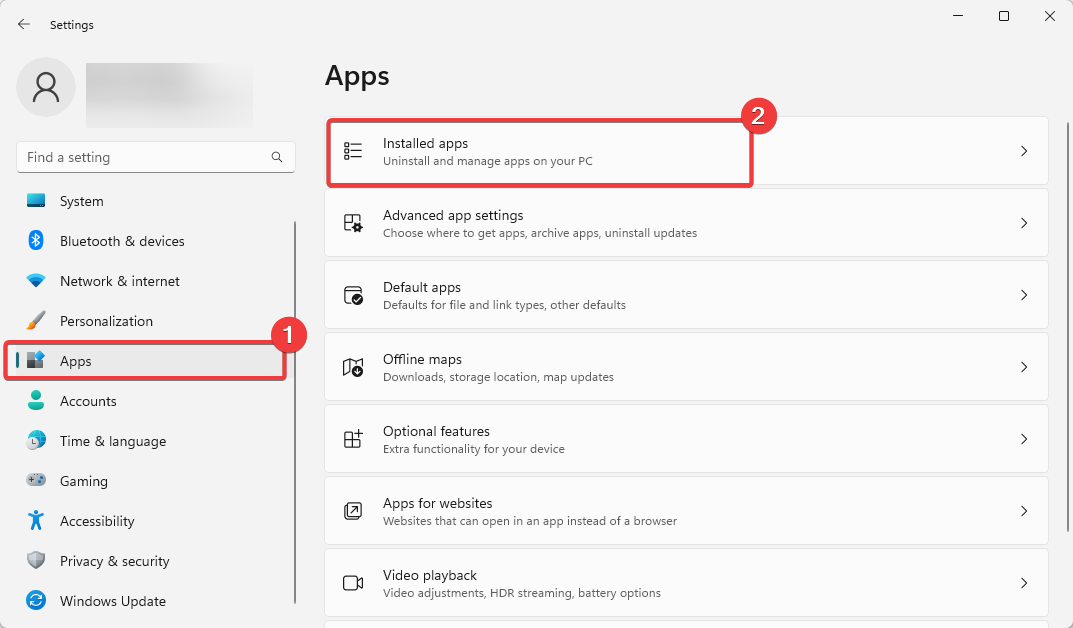 Список установленных приложений в Windows