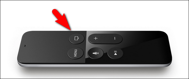 Двойное нажатие кнопки Дом на пульте Apple TV