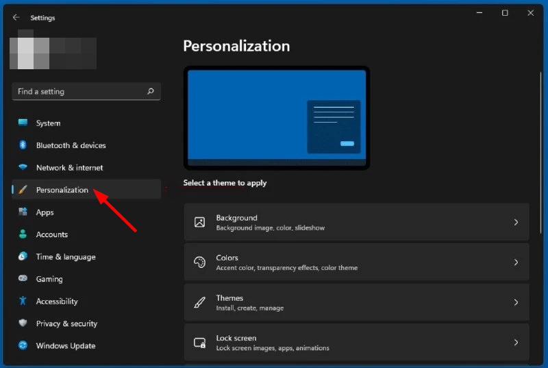 Настройки персонализации Windows
