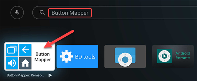 Страница установки Button Mapper в Google Play на Android TV