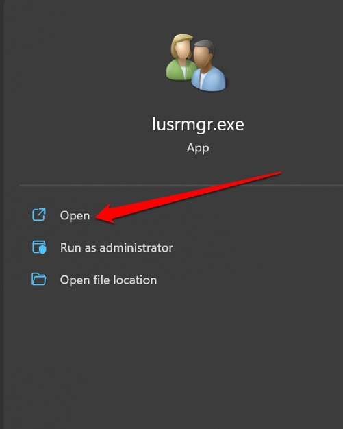 Скриншот проводника с файлом lusrmgr