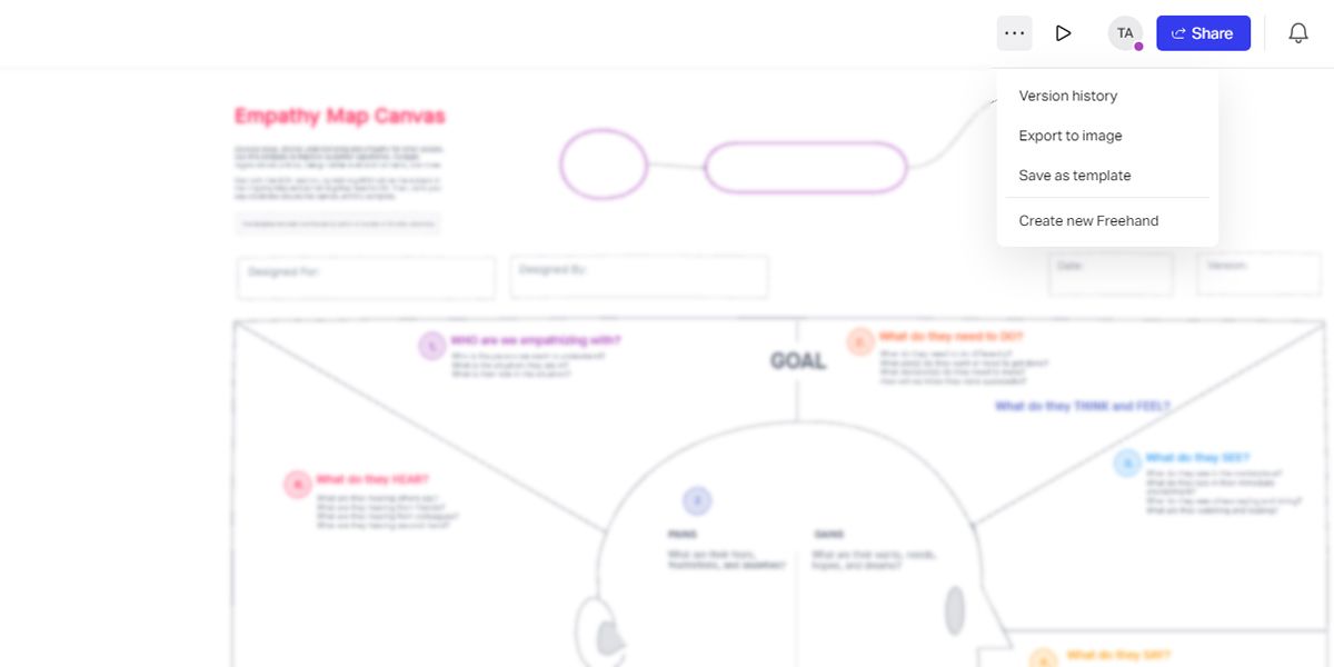 Меню экспорта и шаблонов в Freehand