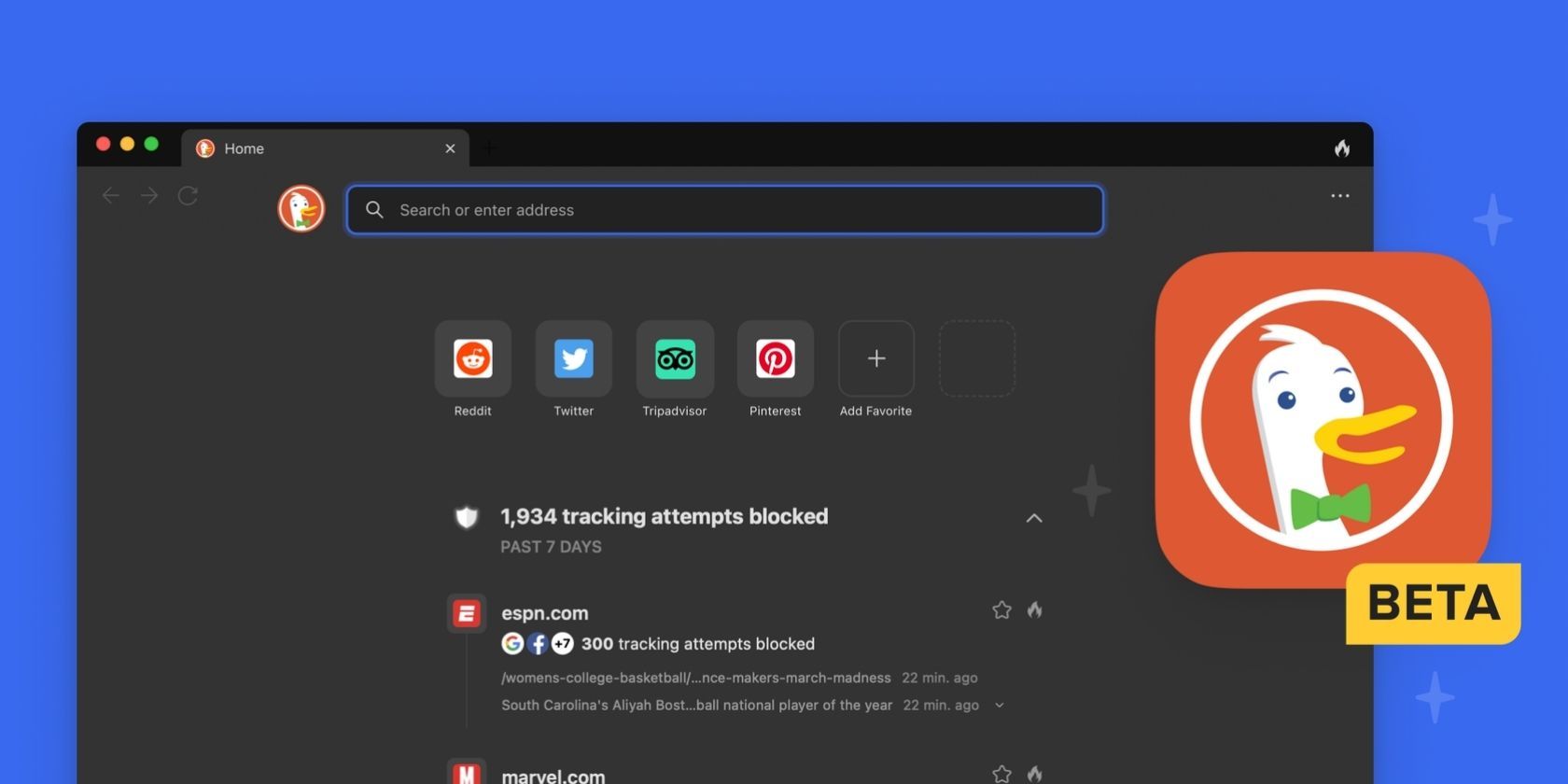 DuckDuckGo для Mac — приватный браузер в бета