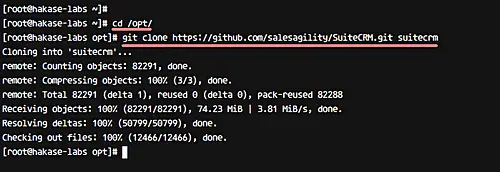 Скачивание исходников SuiteCRM