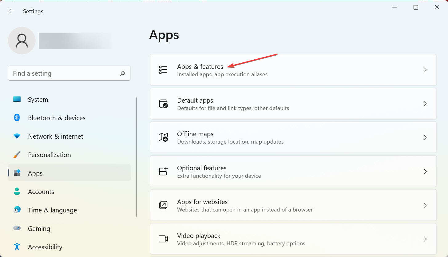 Раздел Приложения и компоненты