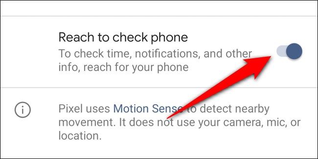 Выключение опции Reach to check phone