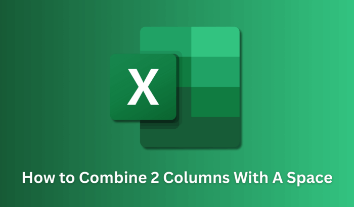 Excelで2列をスペースで結合する方法