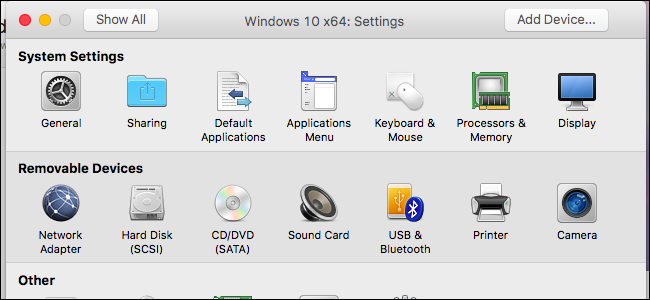 Настройки диска в VMware Fusion: выбор раздела