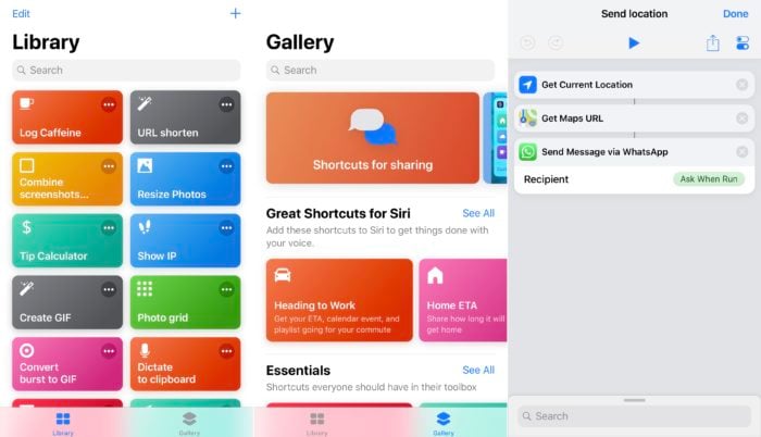 Приложение Shortcuts на iOS — обзор функций