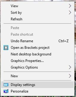 Параметры экрана — обнаружение