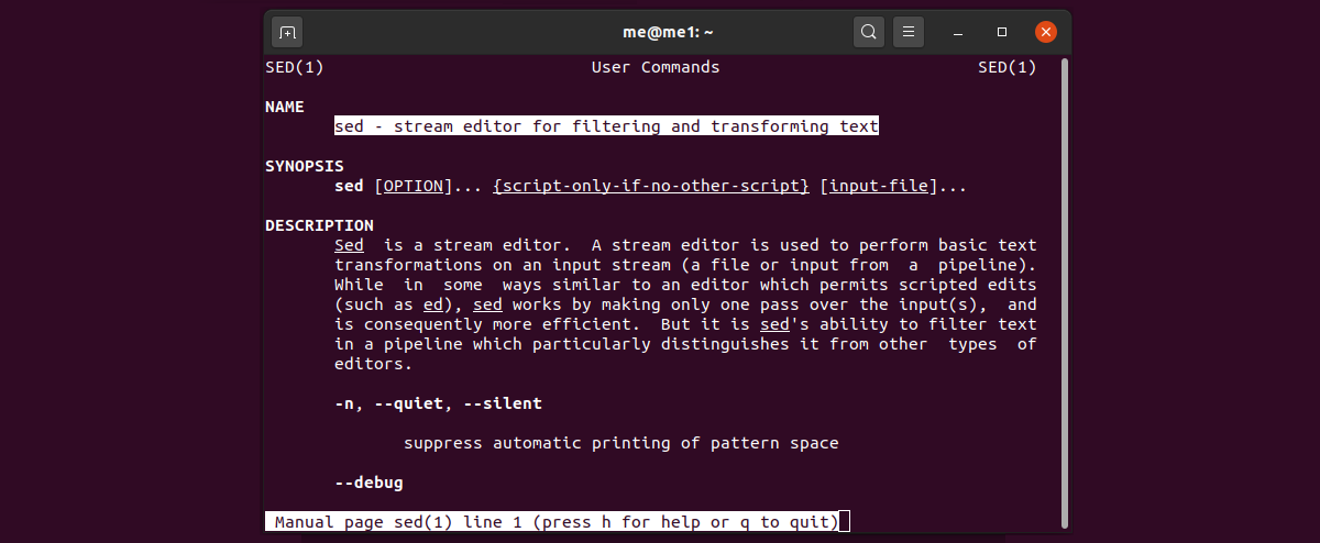 sed — потоковый редактор для командной строки
