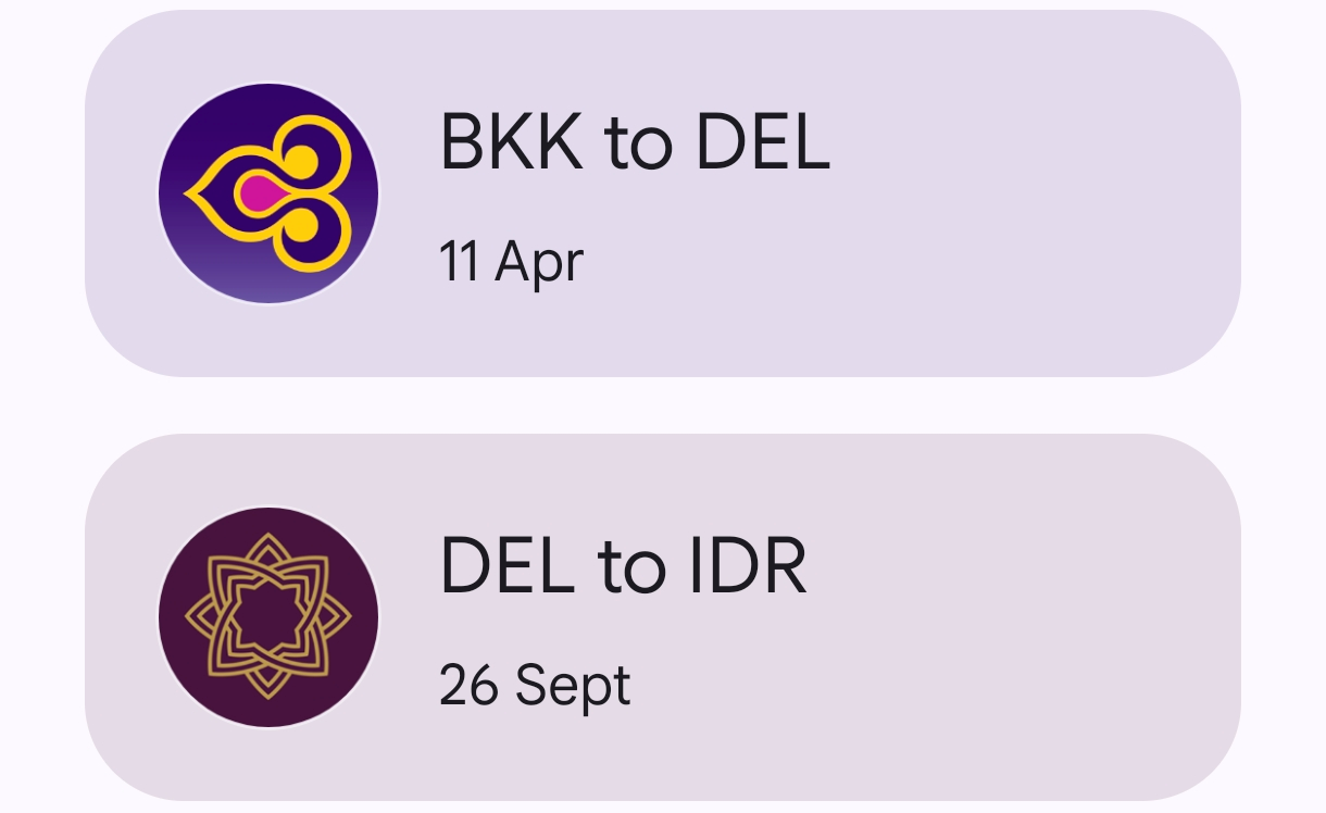 Посадочные талоны в приложении Google Wallet