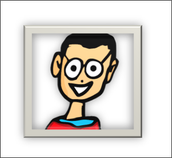 Металлическая рамка вокруг изображения