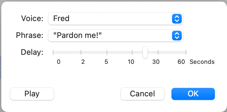 Настройка озвучивания уведомлений
