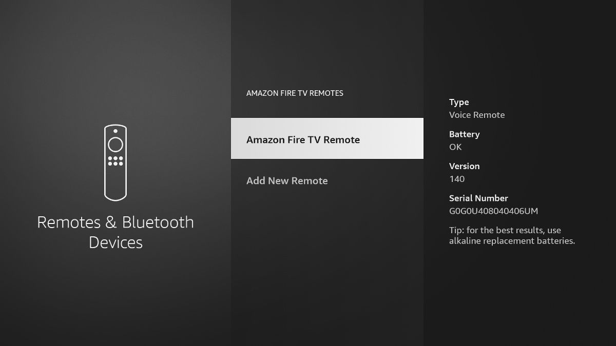 Проверка настроек Fire TV для обновления пульта