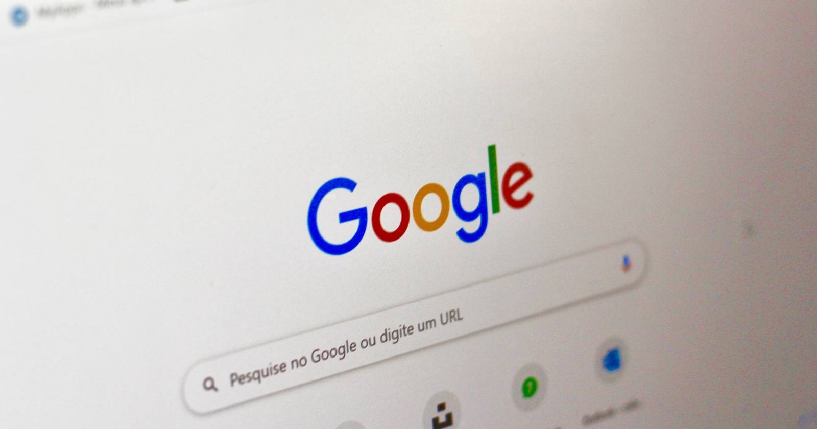 Результаты поиска Google на экране
