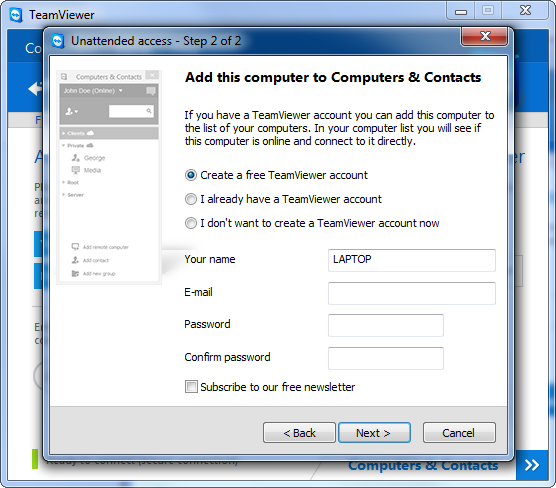 Настройка постоянного удалённого доступа в TeamViewer
