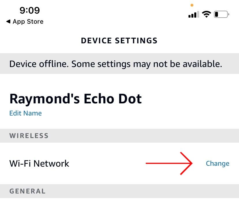 Нажмите «Изменить» рядом с сетью Wi‑Fi