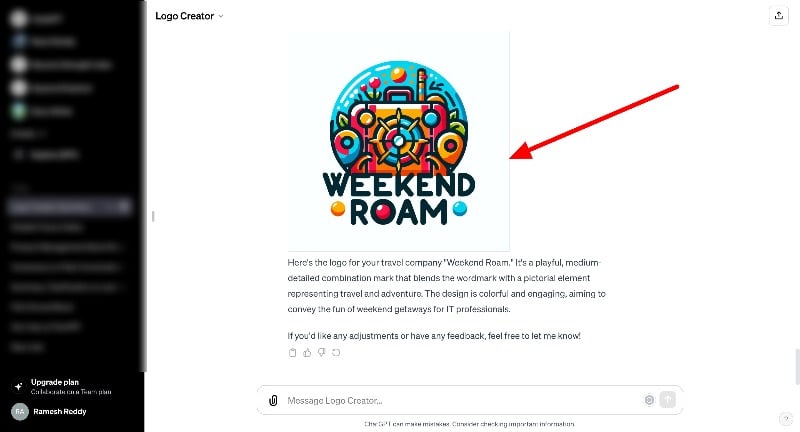 Интерфейс Logo Creator, примеры логотипов