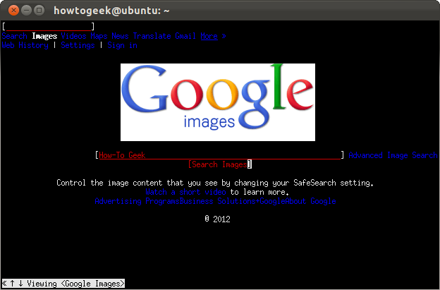Поддержка изображений зависит от терминала