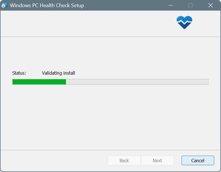 установка PC Health Check
