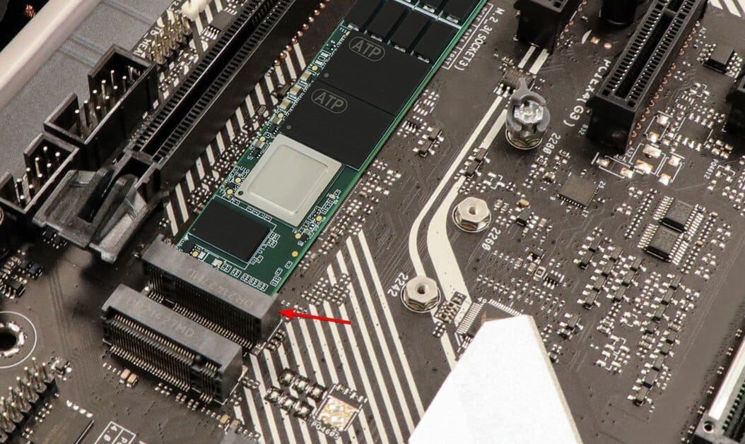 Слот M.2 на материнской плате