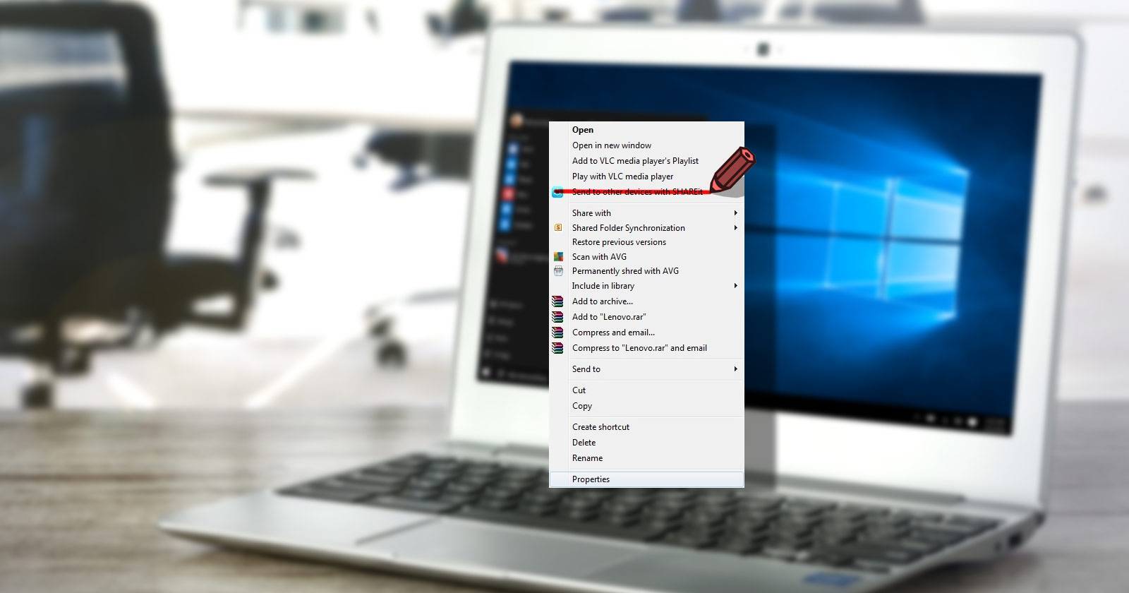 Очистка и настройка меню правой кнопки в Windows