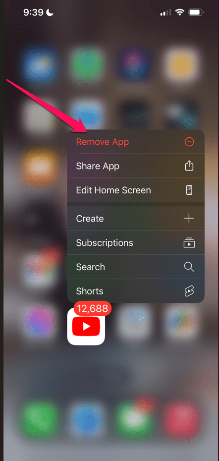 Переустановка YouTube на iPhone
