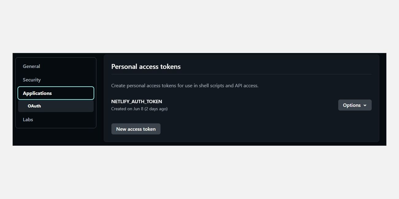 Токен авторизации Netlify