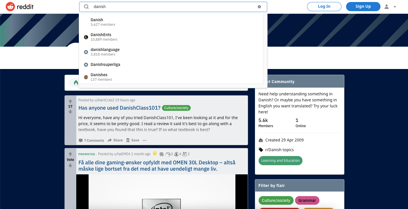 Поиск языков в соцсетях