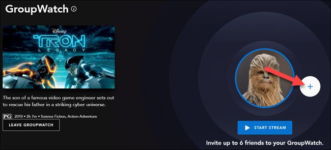 Нажмите плюс, чтобы добавить людей в GroupWatch