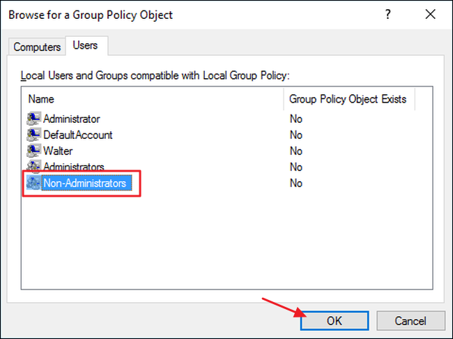 Подтверждение выбора объекта групповой политики и закрытие окна оснасток