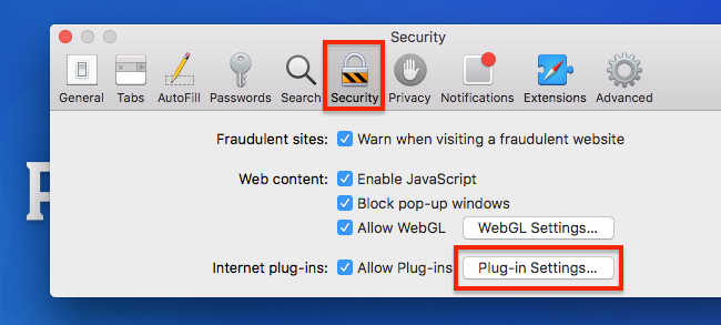 Как включить Flash в Safari 10