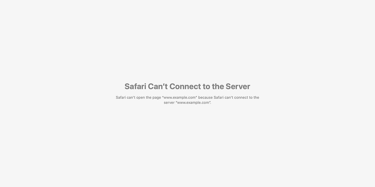 Уведомление о заблокированном сайте в Safari