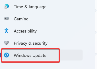 Параметры обновления Windows