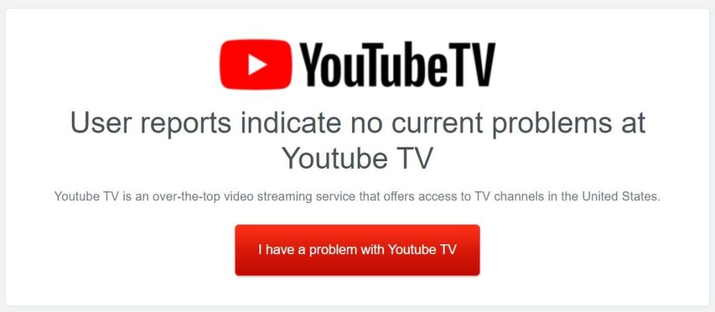 Проверка статуса YouTube TV
