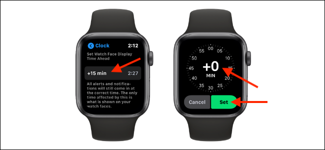 Вернуть время на Apple Watch к фактическому