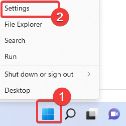 Открыть настройки Windows